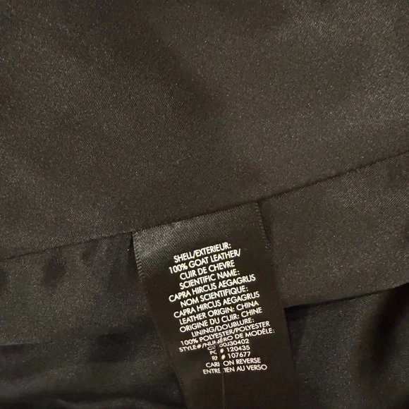 Alice+Olivia goat leather coat XS like new - Picture 7 of 9